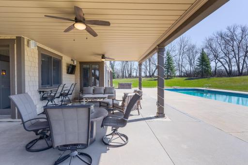 Patio area with pass through window to LL Kitchen