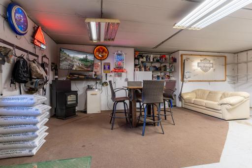 Man Cave with separate entrance, 2 car garage