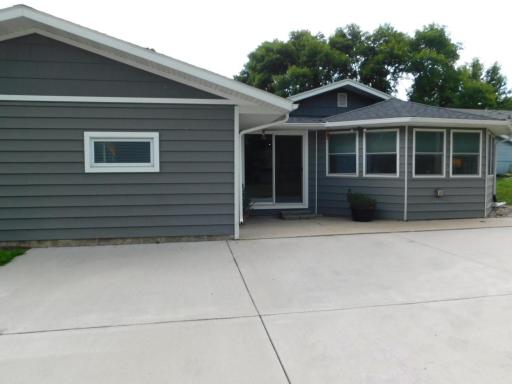 Large side patio.
