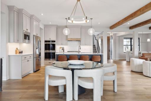 Informal Dining view into Gourmet Kitchen *photo of like home