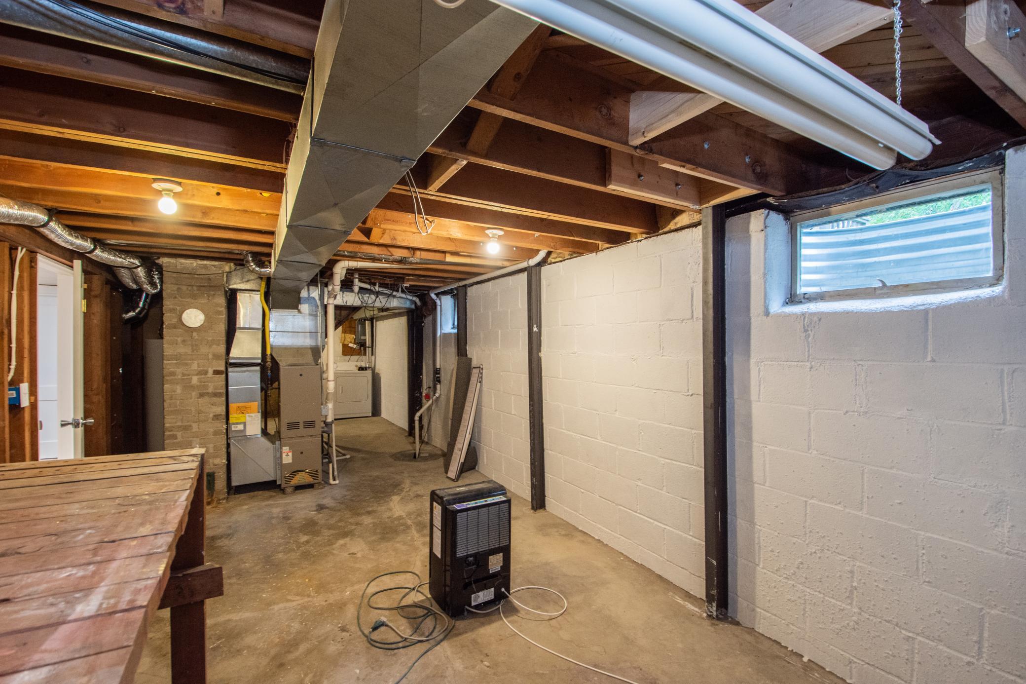 Lower level mechanical room