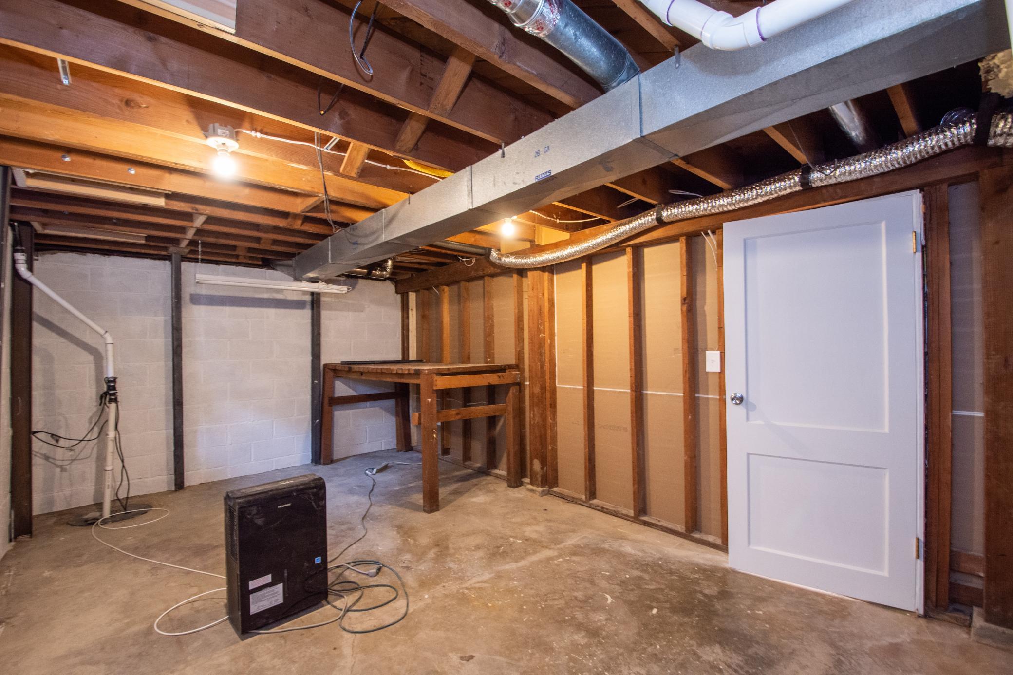 Lower level mechanical room