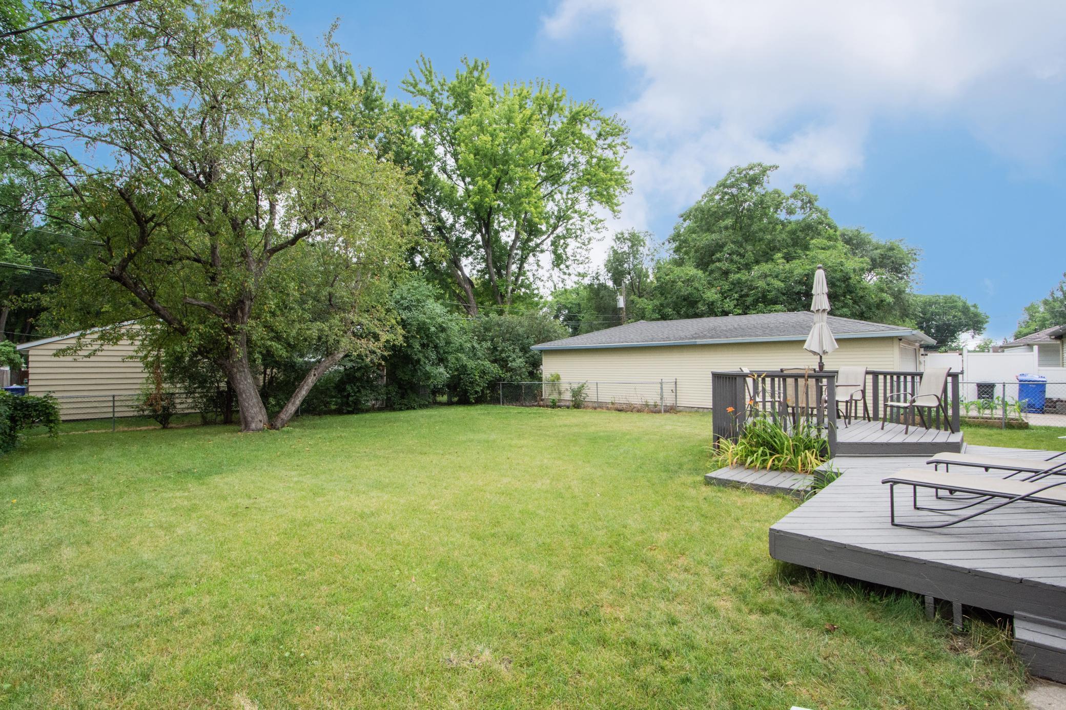 Back yard/ deck