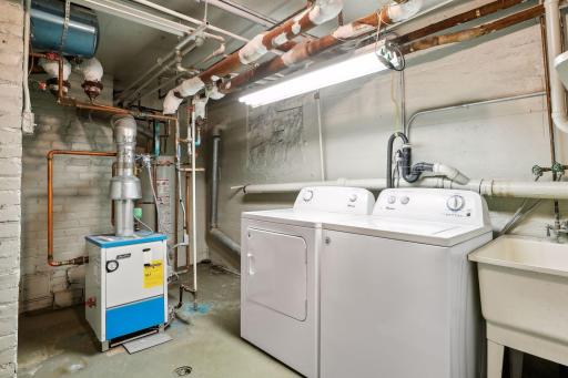 laundry and mechanicals in carriage house