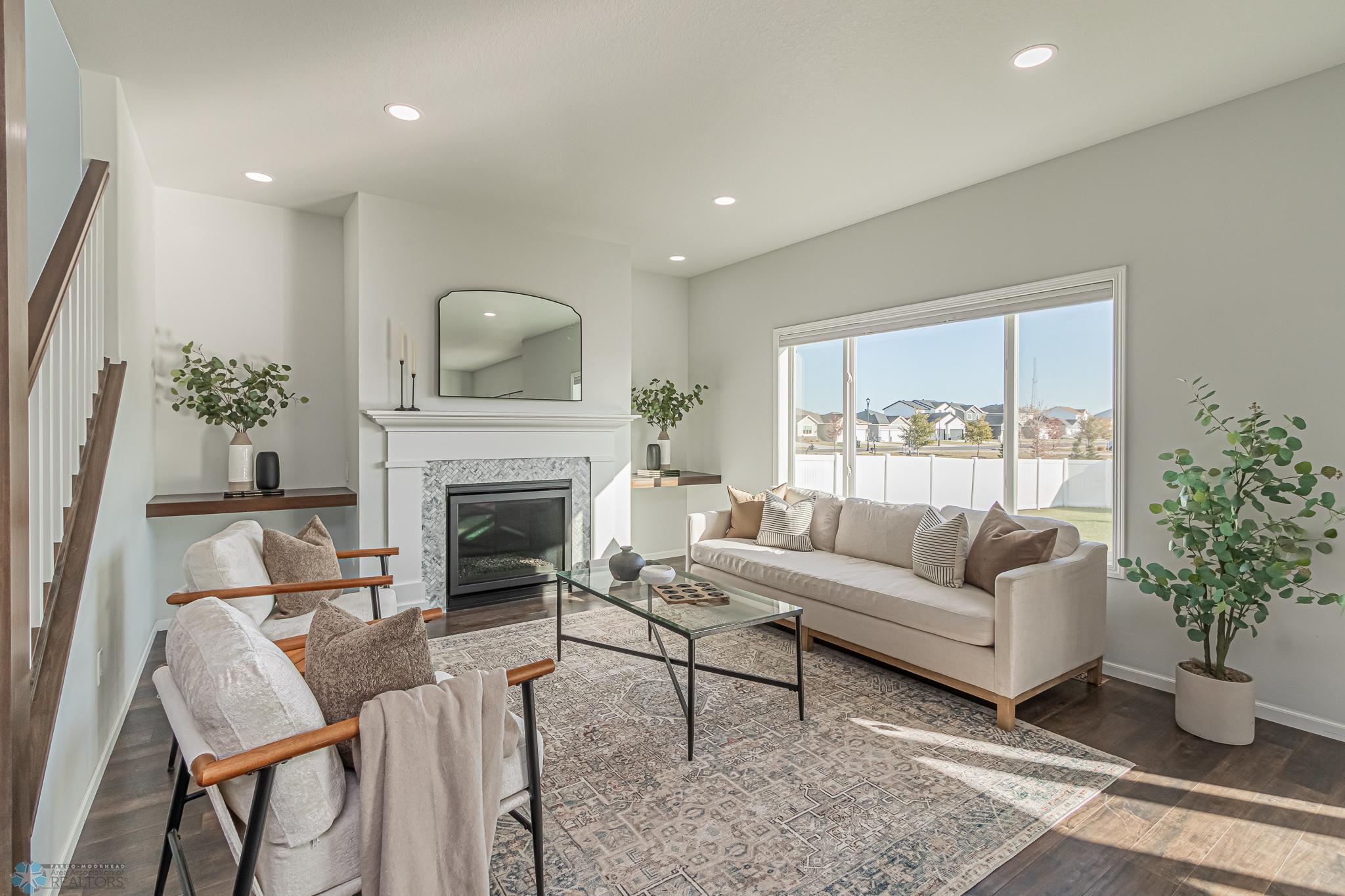Vinyl Plank Flooring, Gas Fireplace & Dimmable Recessed Lighting!