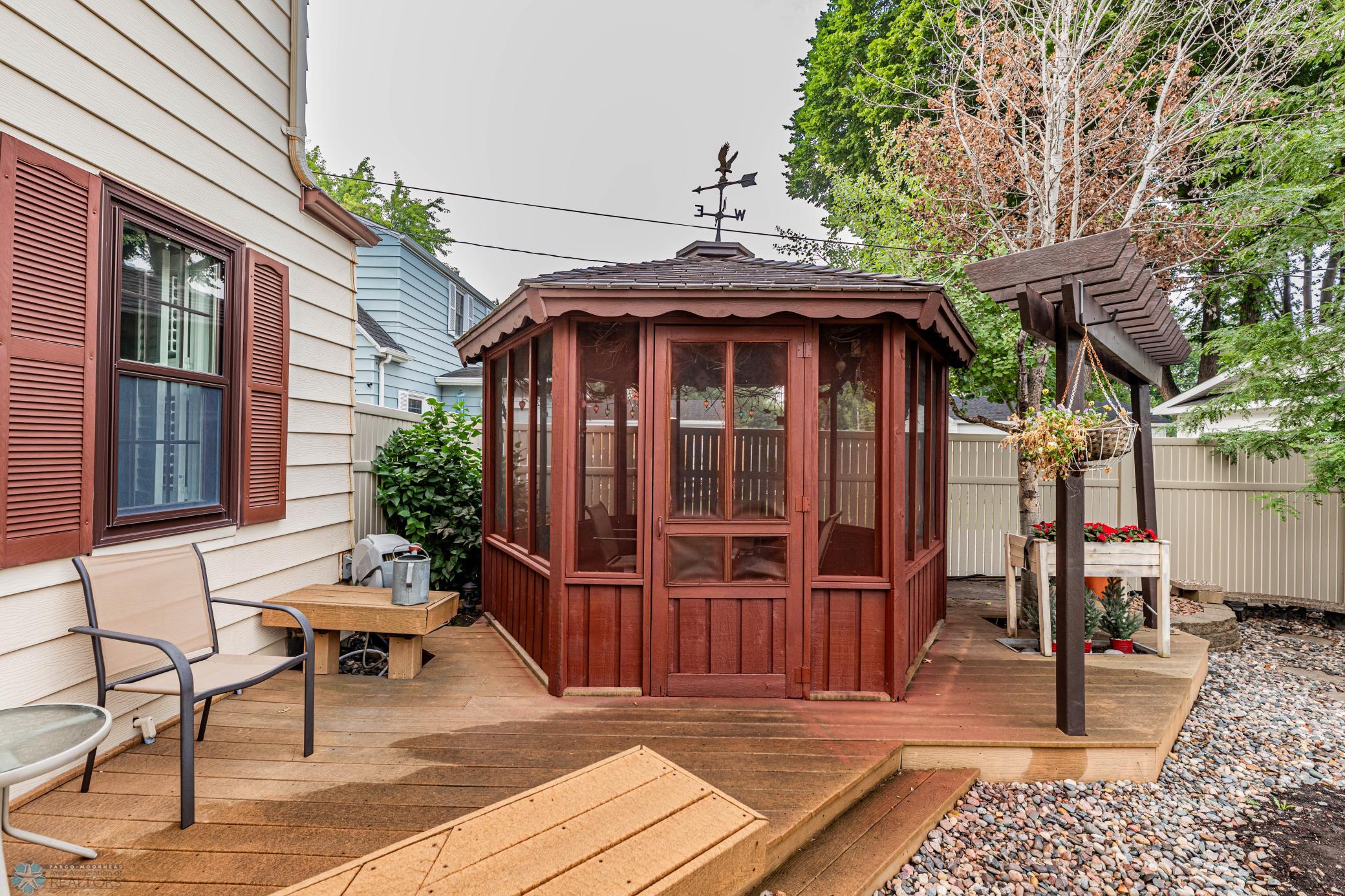 Gazebo Rear Freshly Stained