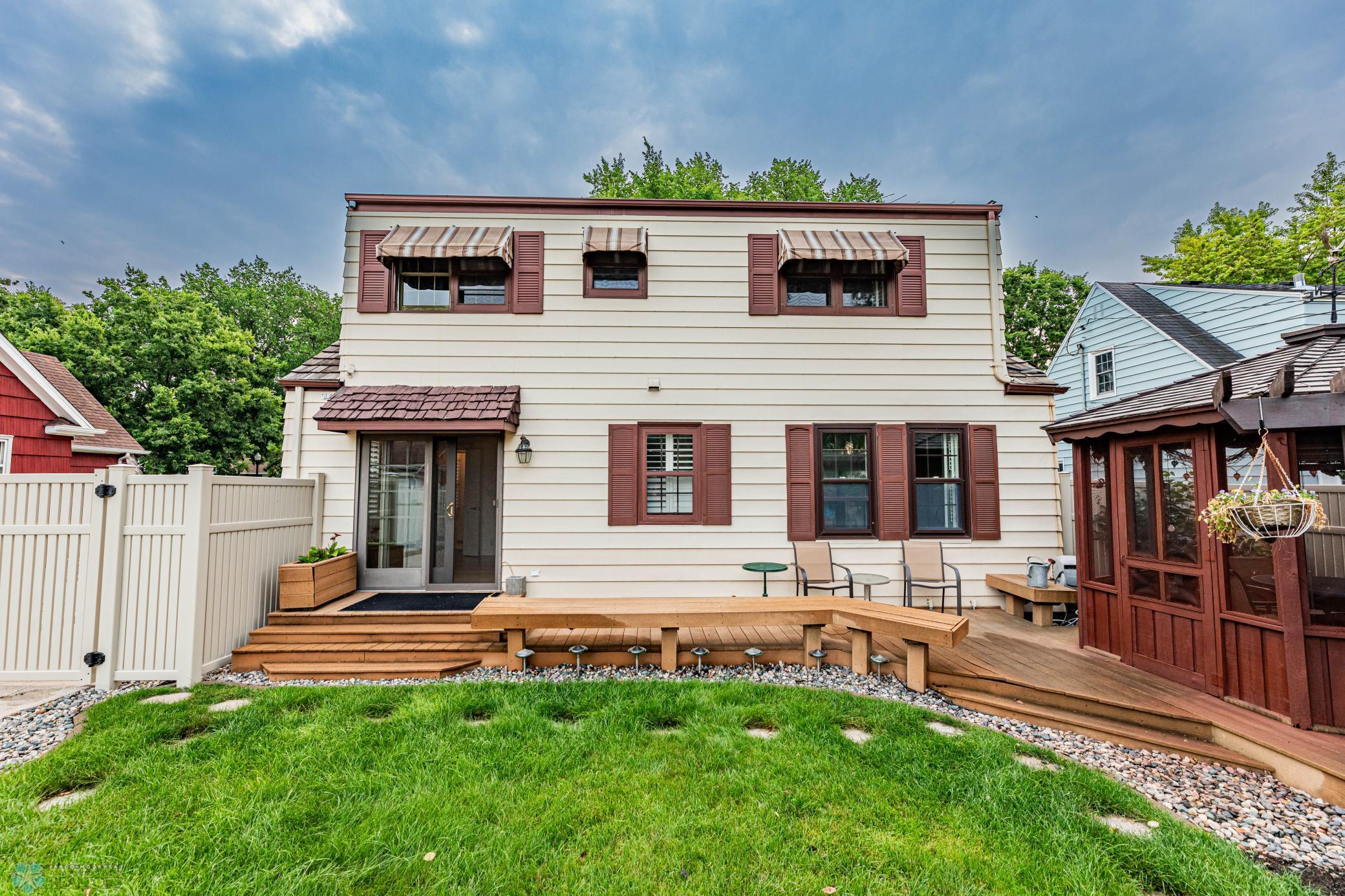 House Rear Deck with Seating