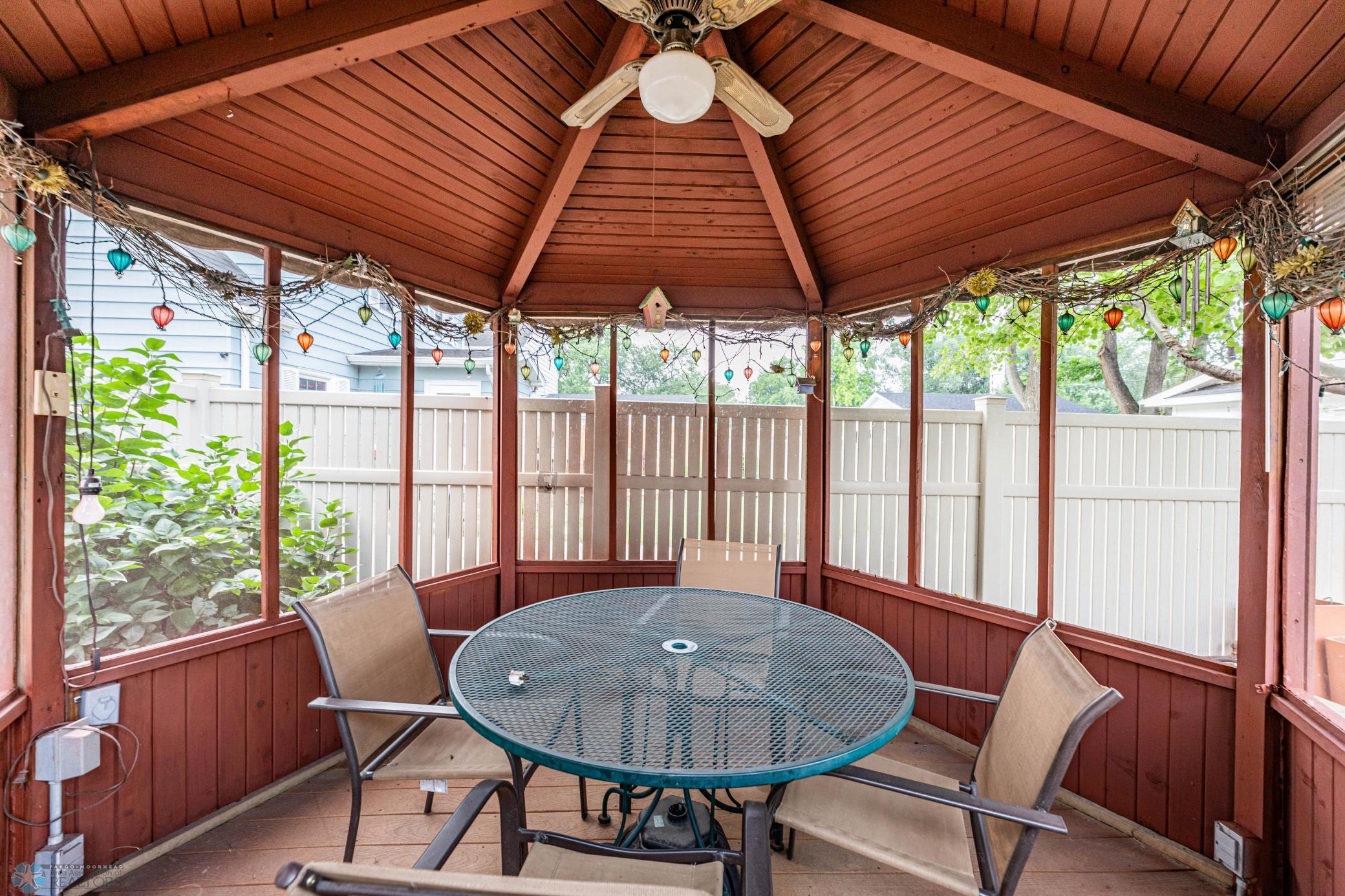 Gazebo Interior/Freshly Stained
