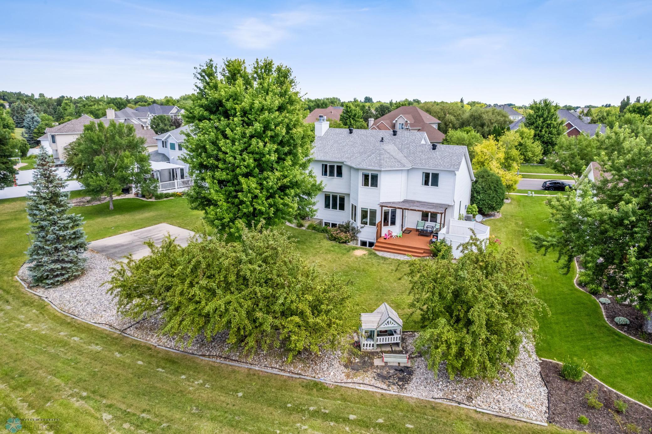 Mature Trees provide shade and privacy
