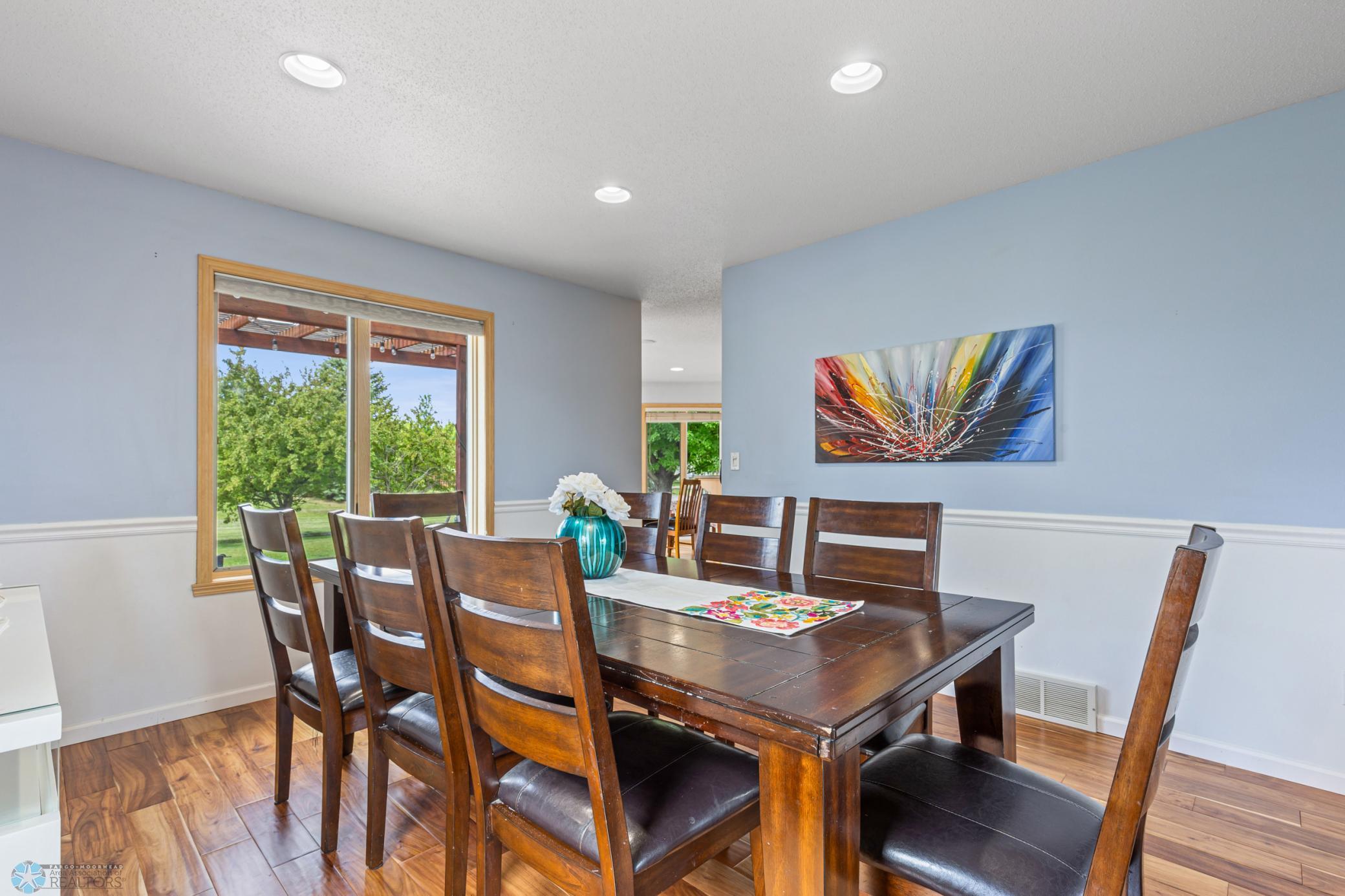 Formal Dining Room with Hardwood Floors