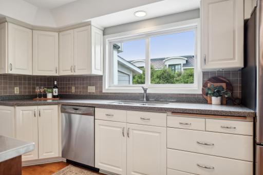 Enjoy a beautiful window over your kitchen sink.