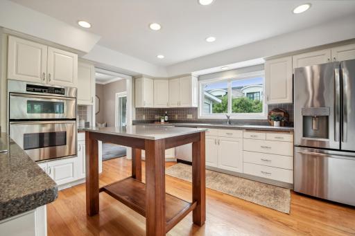 Gourmet kitchen in the heart of the home.