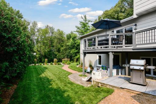 The exterior living areas are ideal for entertaining