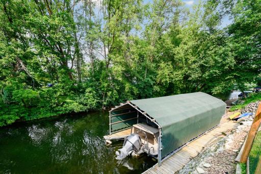 Dock your boat at your backdoor for convenience and ease.