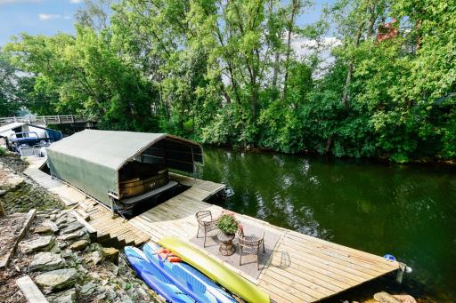 Enjoy your private dock and private channel views.