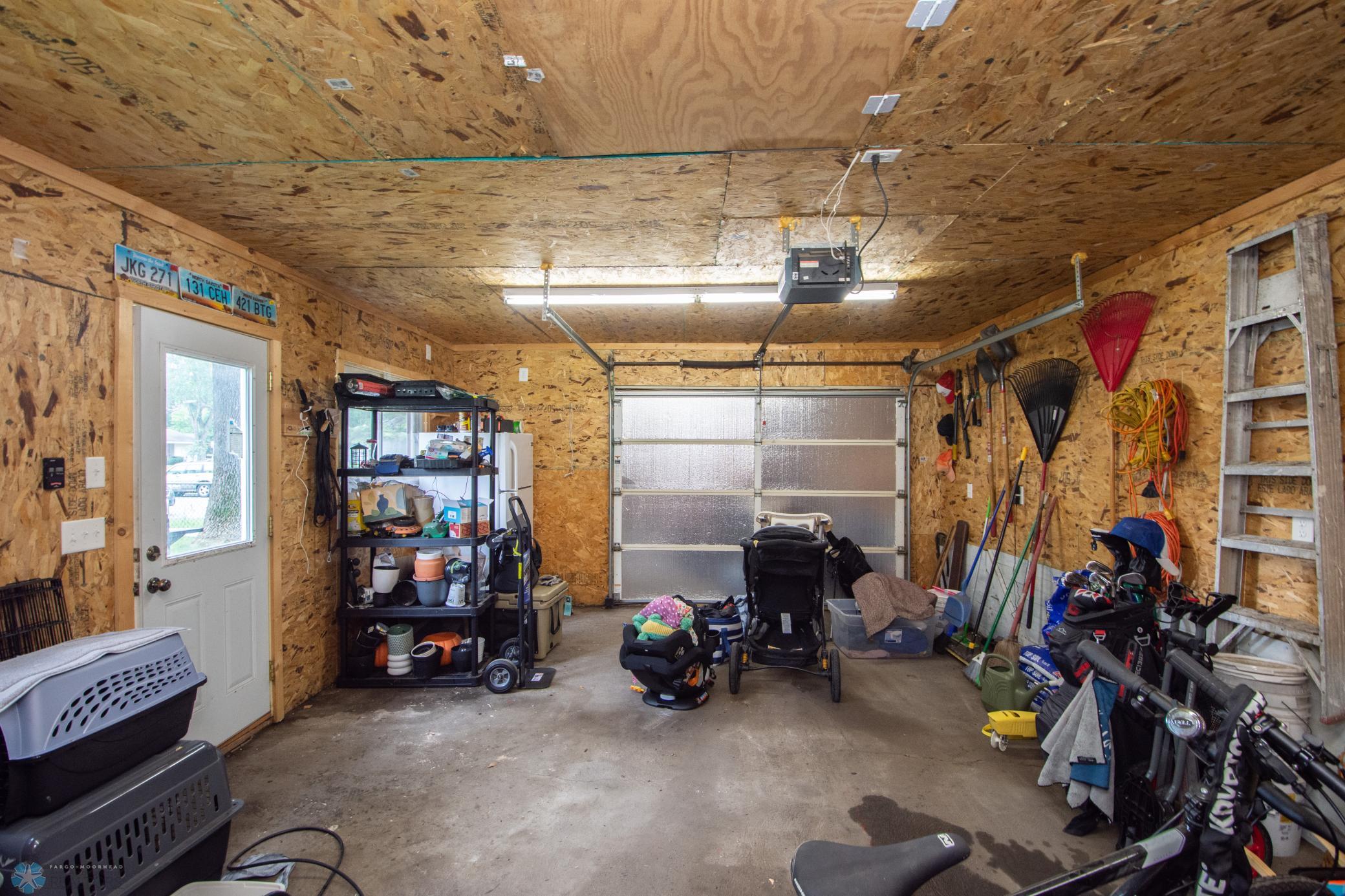 Heated, oversized single garage