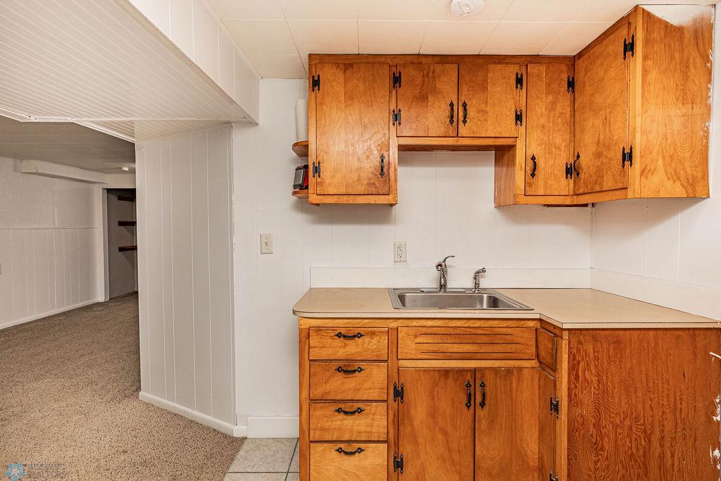 Basement kitchenette