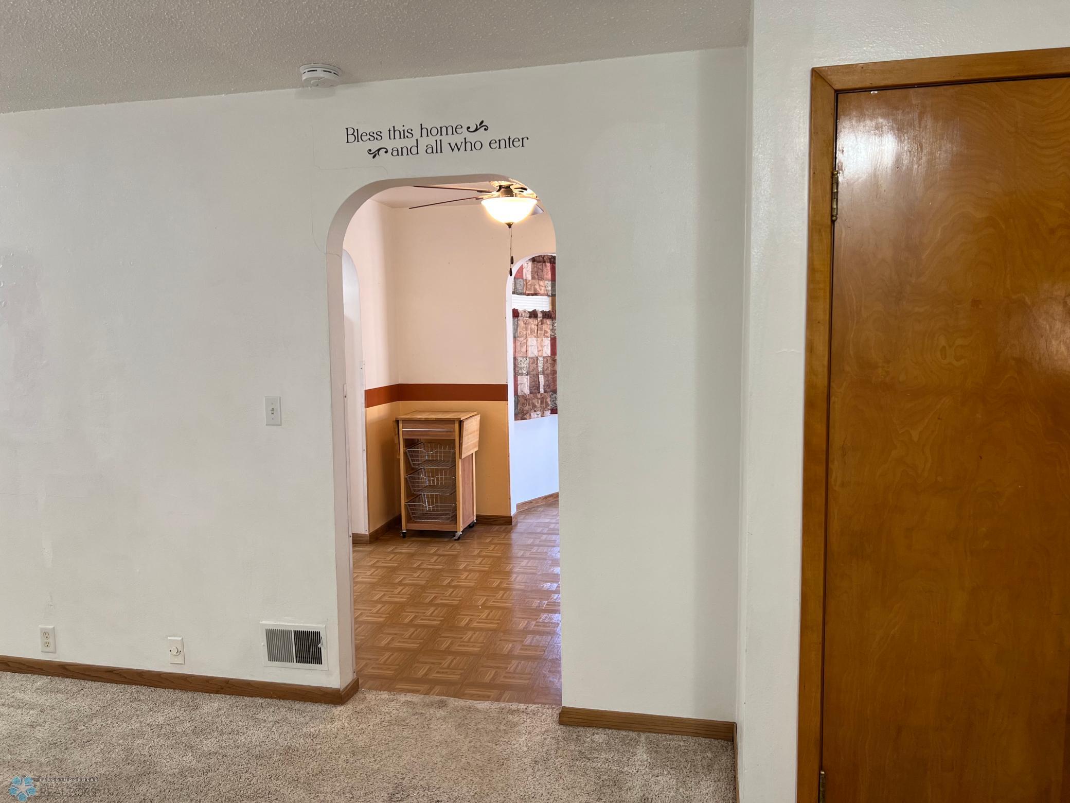 doorway to kitchen