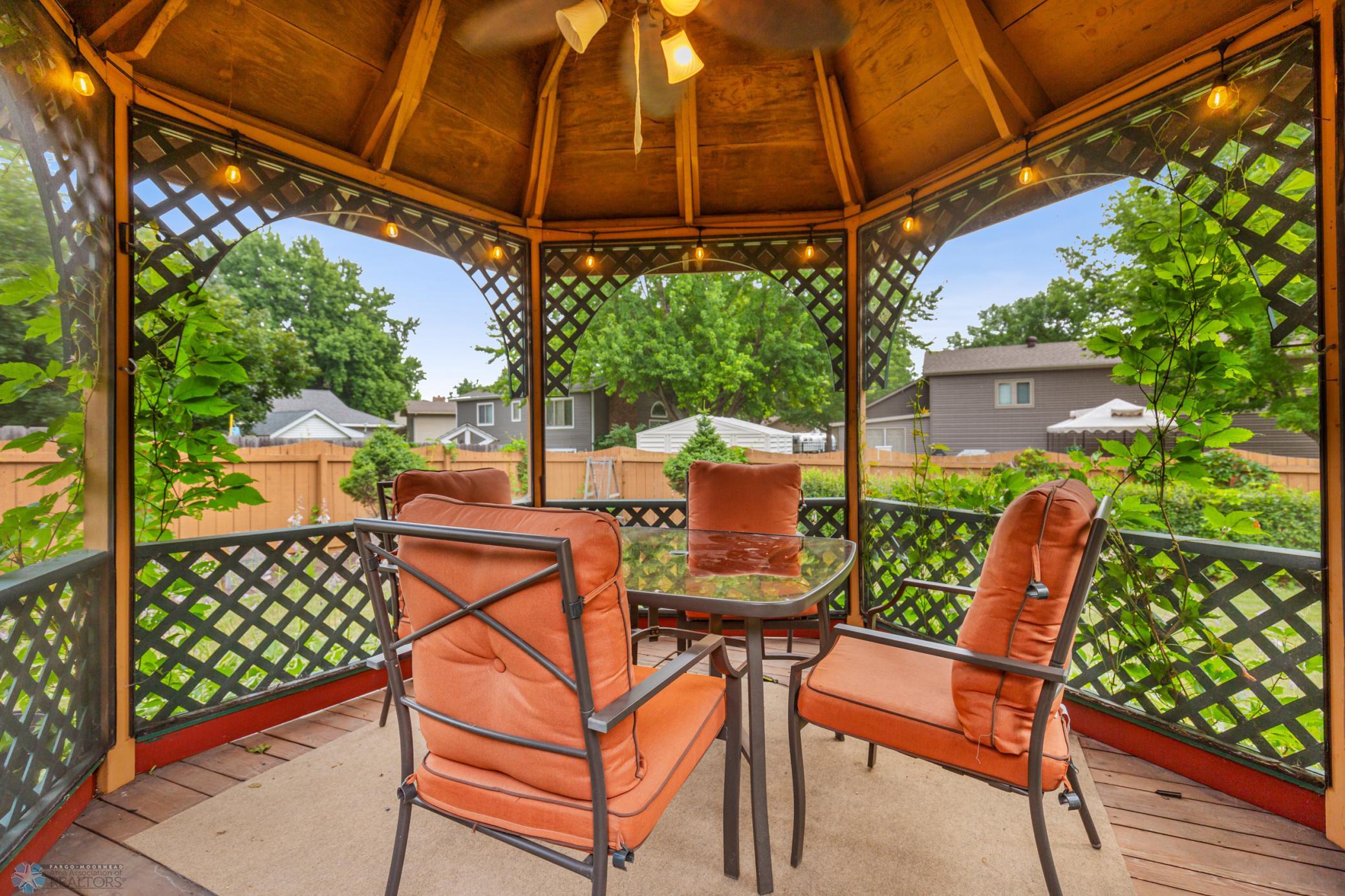 Screened in gazebo