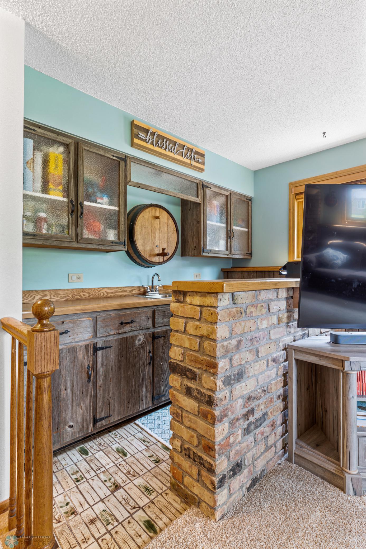 Family Room with wet bar