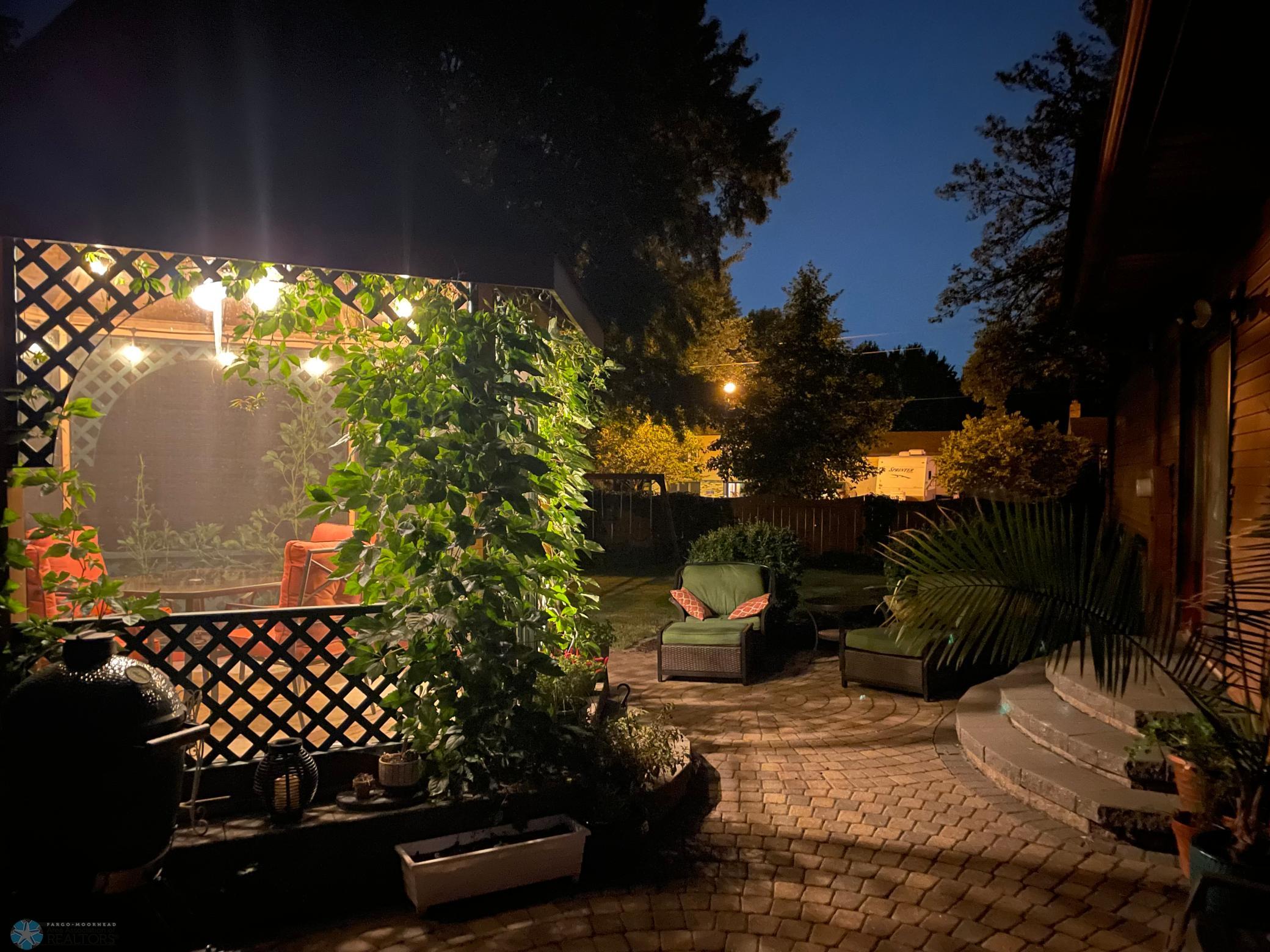 gazebo at night