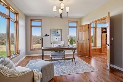 Living room or office area off the entry foyer