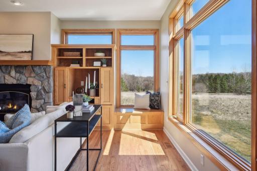 Loads of glass overlooking private acreage