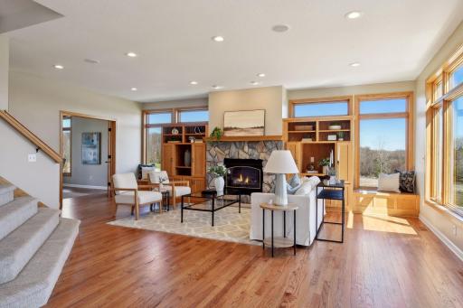 Great Room off the kitchen with gas fireplace