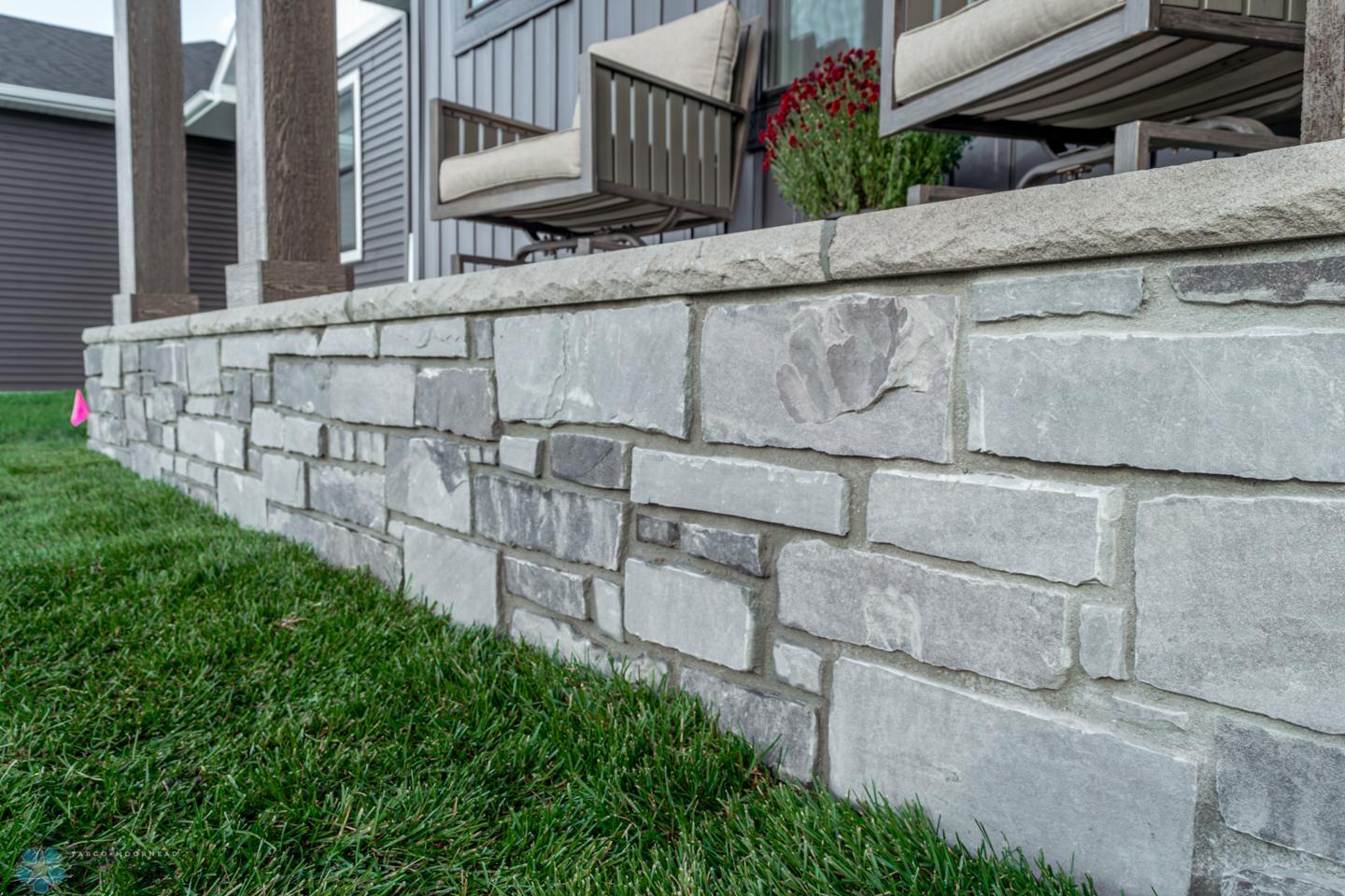 Stone Front Porch and Steps
