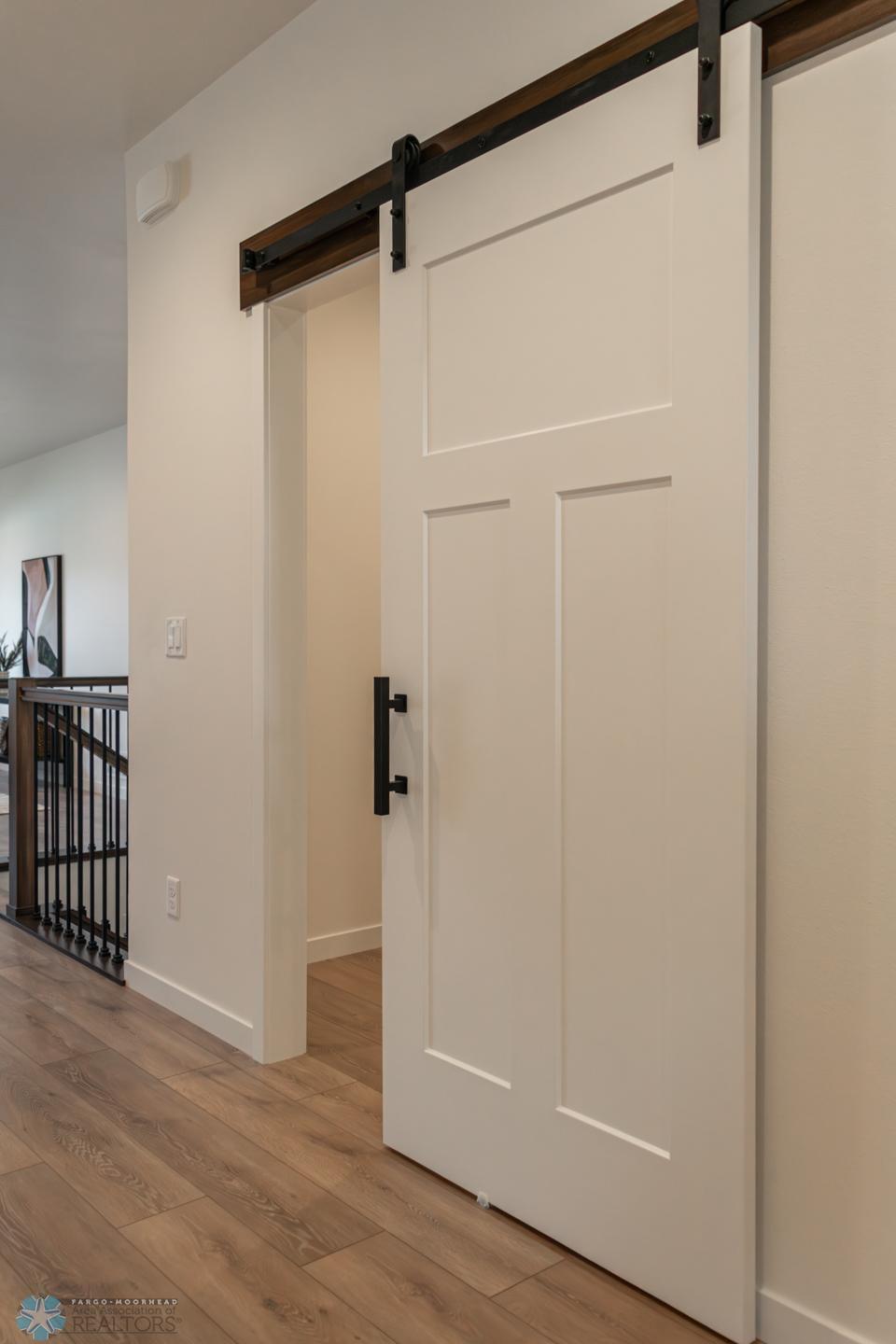 Barn Door at Mudroom