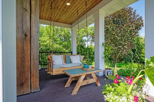 Enjoy the great outdoors on the large maintenance-free wrap-around front deck, complete with a charming porch swing â perfect for relaxing and soaking in the views.