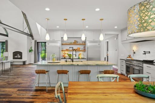 Modern updates include an R/O water system with taps on each level, a whole-house iron filtration and purification system, a high-efficiency Lennox furnace with humidity control, an air exchange system, and a constant pressure well system.