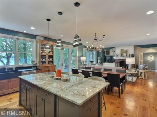Never miss out on any of the fun, the kitchen opens to the dining room and living room, great for get-togethers.
