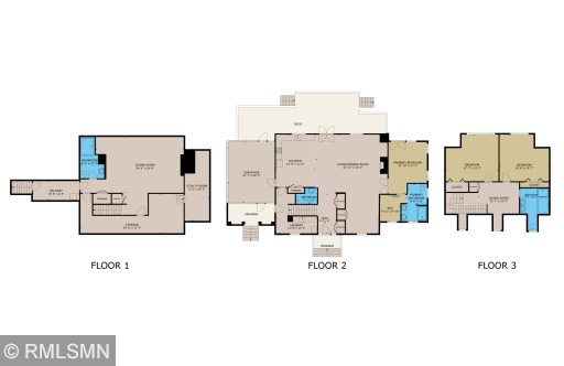 Floor plan of the home making it visually easy to see the ease of the home and all the space it has to offer.