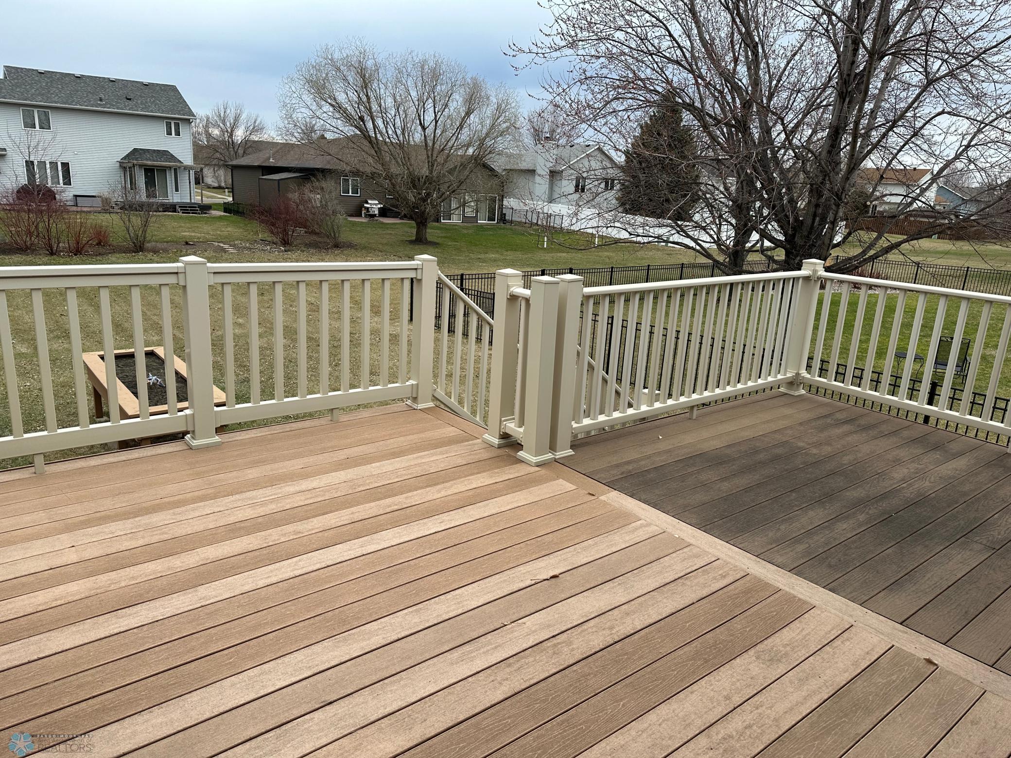 Deck looking toward the back yard