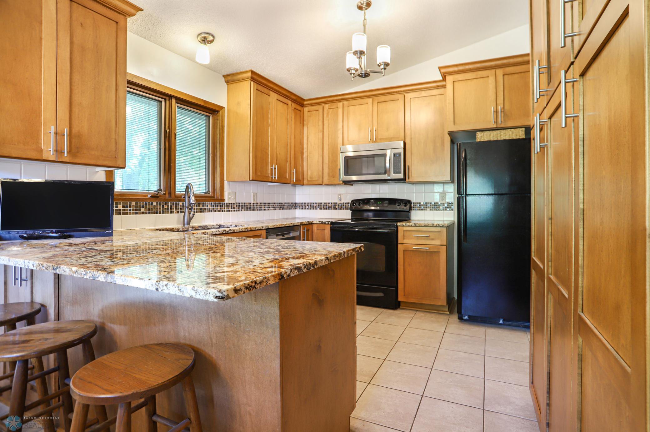 Updated countertops in kitchen