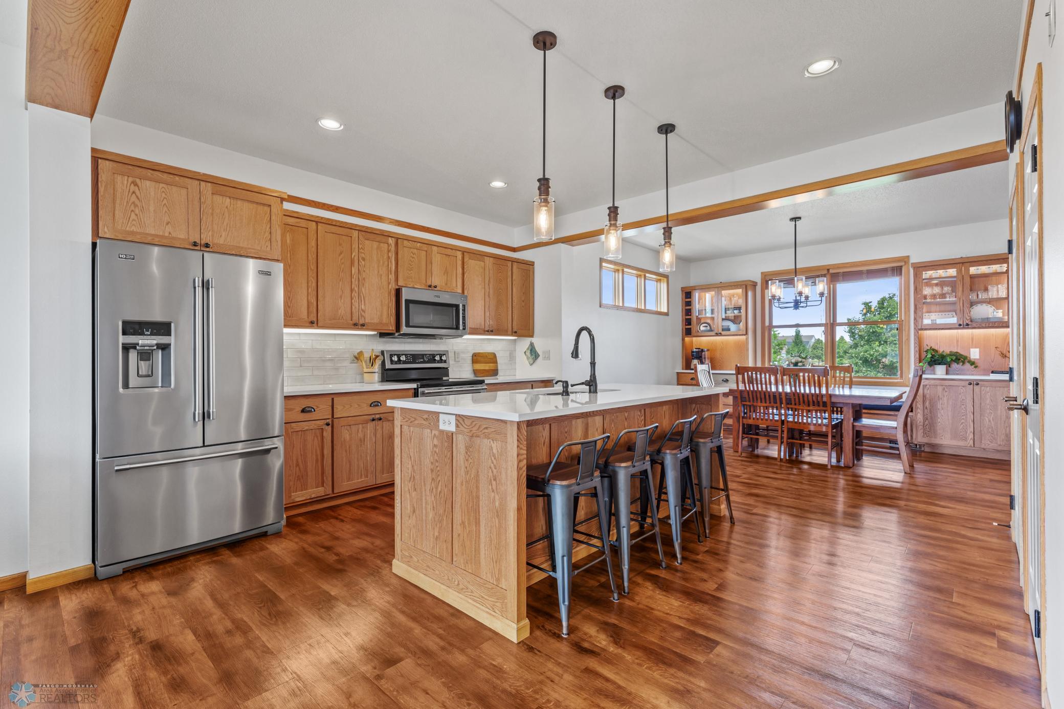 Kitchen - Quartz Counters & New Light Fixtures