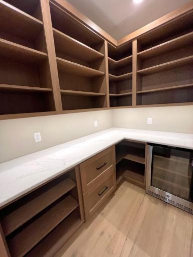 Pantry w/Beverage Fridge & Under Cabinet Lighting