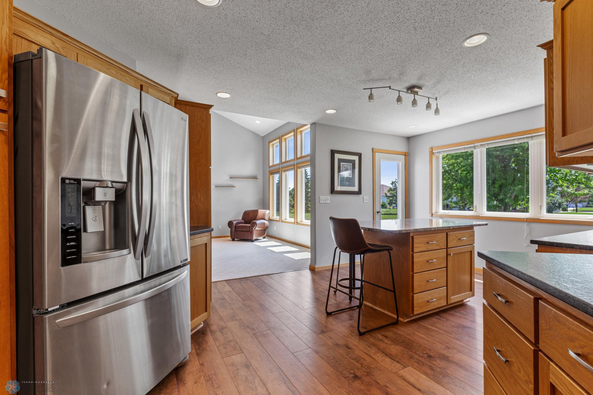 Open sunny kitchen