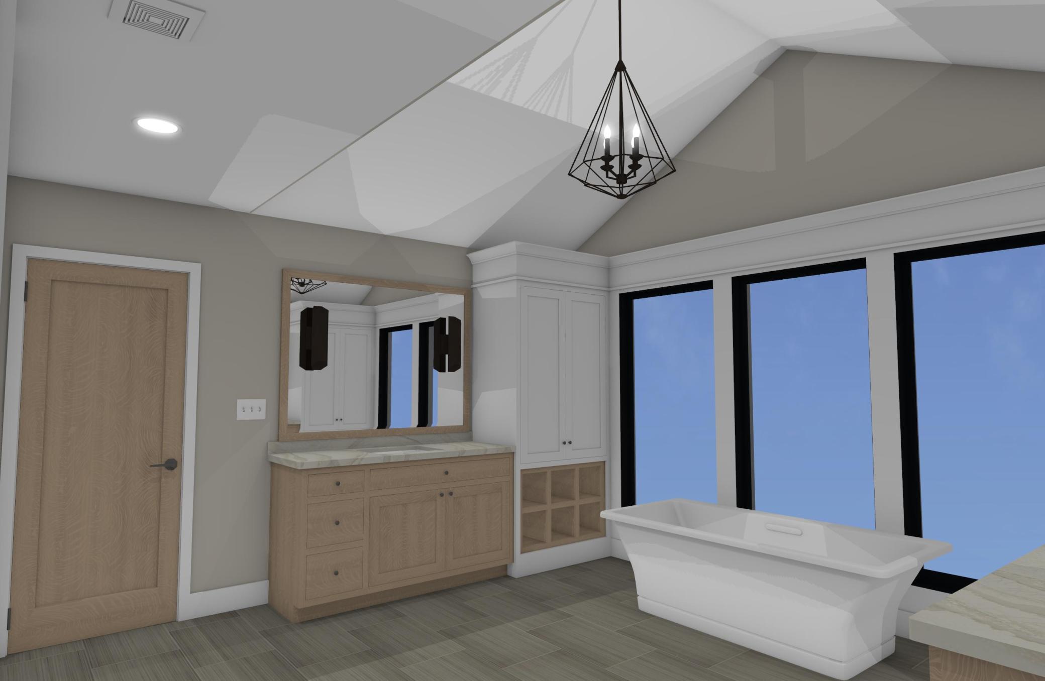 To-be-built rendering - Primary Bath