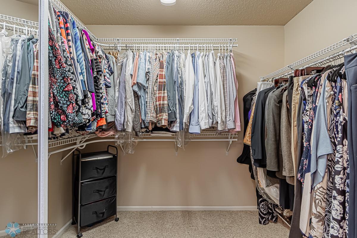 Primary walk in closet