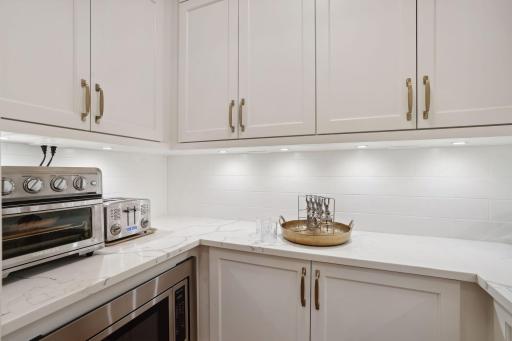 Endless kitchen storage with large butlers pantry.