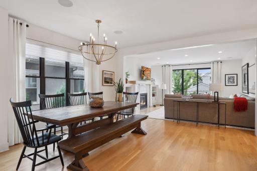 Gorgeous white oak hardwood floors throughout.