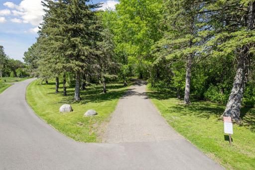 Private Road and Entrance into the Property