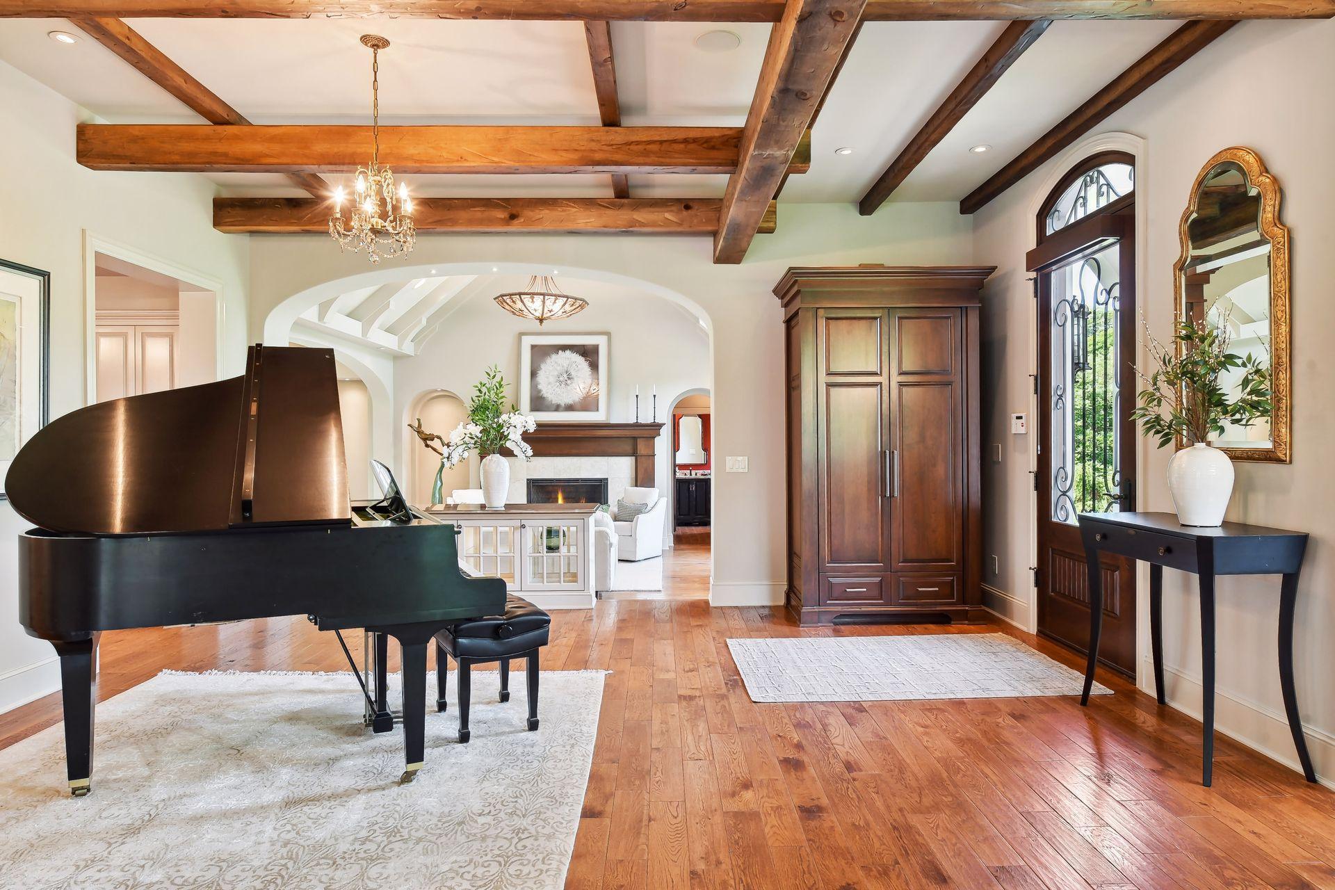 A gracious foyer welcomes you and your guests into this beautifully remodeled home