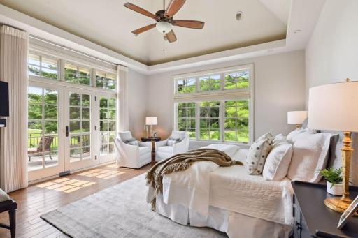 Retreat to the tranquil main floor owner's suite at the end of the day
