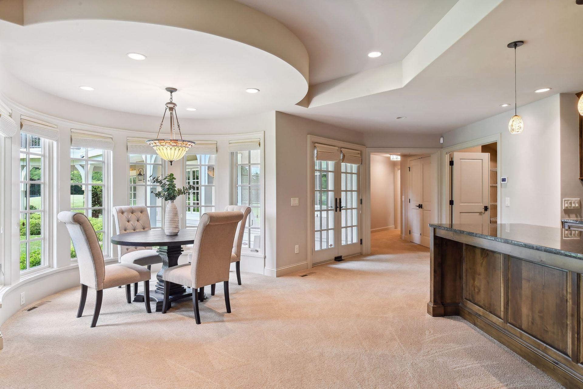 Walk-out access to the patio and backyard