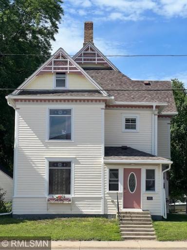 Welcome Home! Stately, victorian style, three bedroom, two bath home, with enclosed front porch, hard wood throughout and stained glass windows.