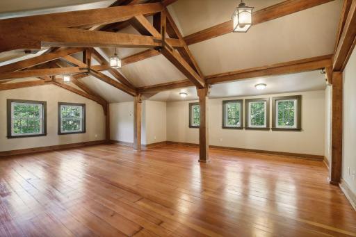 3rd floor-Gorgeous bonus space with wood floors, large windows, and wood beamed vaulted ceiling...imagine all of possibilities!