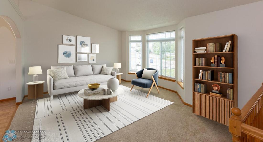 Virtually Staged Living Room